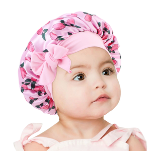 Buena calidad Juding Child Bow Color Tee Baby Cute Nightcap Turban Hats - Product Image 1