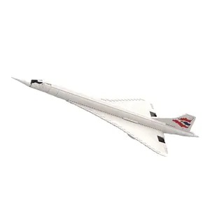 Goldmoc MOC-100783 Concorde Aircraft Building Blocks Grand Jet Passenger Avion Education Puzzle Briques Jouets