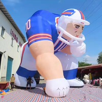 Mascotte gonflable de cricketer professionnel pour l'extérieur