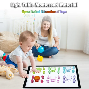 Herramientas sensoriales para el aula, luz LED interactiva, actividades de juego para niños y mesas de juego, Panel de luz LED ultrabrillante - Product Image 3