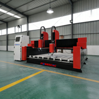 Machine de gravure et de découpe CNC à double broche Jinan Mosencnc 2030 6kw pour pierre, haute précision, prix usine, Leadshine/Yako