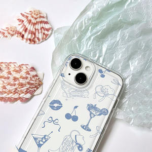 Cherry Wine Cap Print Absorción de golpes Anti-caída Bumper TPU Funda para teléfono móvil para Iphone X Xr Xs Max 11 12 13 14 15 16 17 - Product Image 4