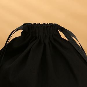 Sac de rangement en coton moyen personnalisé ZEHUI avec cordon de serrage, logo imprimé en couleur, pochette cadeau, emballage en boîte, vente en gros directe d'usine - Product Image 2