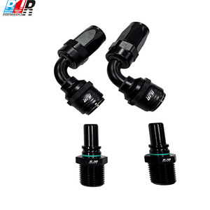 <span class=keywords><strong>Raccordi</strong></span> BJR Performance AN6 AN8 AN10 AN12 AN16 AN20 a 90 Gradi con Sgancio Rapido e Attacco Girevole per Tubi - Product Image 4