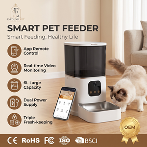 Distributeur automatique <span class=keywords><strong>de</strong></span> nourriture pour animaux <span class=keywords><strong>de</strong></span> compagnie 6L avec contrôle à distance via l'application Tuya, minuterie Wifi, caméra, distributeur <span class=keywords><strong>de</strong></span> nourriture sèche pour animaux <span class=keywords><strong>de</strong></span> compagnie - Product Image 1