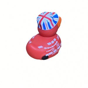 Vente en gros OEM Jouet aquatique pour enfants en plastique, canard jaune de 3 pouces, style bus britannique, avec son couinement, pour piscines, Royaume-Uni - Product Image 4