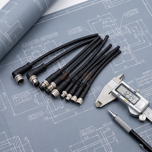 Câble M12 Assemblé Femelle-Mâle 2 3 4 5 6 8 12 Broches Code A B D X pour Ethernet Industriel Capteur de Puissance Circulaire Longueur Personnalisée - Product Image 2