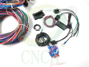 Chevy Mopar Hotrods Ratrods Ford Chrysler Universal用の21回路ロングワイヤー標準カラーワイヤーハーネスキット - Product Image 4