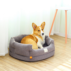 Cama moderna impermeable de felpa para mascotas, venta al por mayor, cama de espuma viscoelástica para perros con cubierta extraíble lavable para dormir - Product Image 2