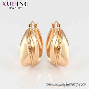 Xuping-pendientes <span class=keywords><strong>de</strong></span> aro <span class=keywords><strong>de</strong></span> oro <span class=keywords><strong>de</strong></span> 18k, joyería, decoración interior, elegante, 99047 - Product Image 6