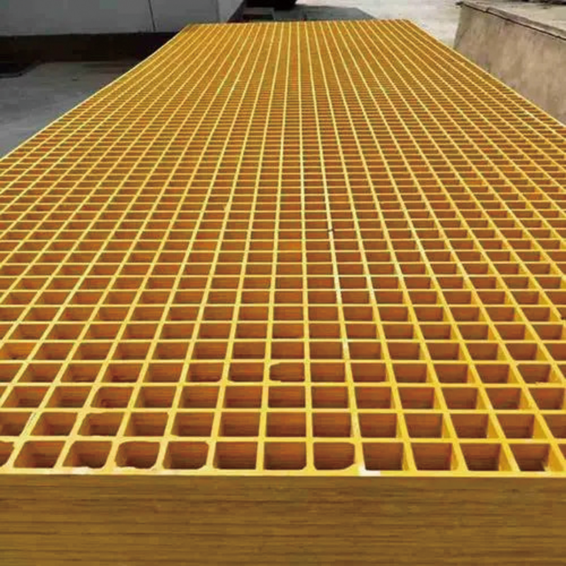 Fiberglass Grating Perforation Resistant Flooring 38x38x38mm