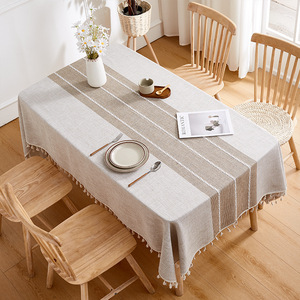 Moderno semplice tessuto di lino di cotone tovaglia <span class=keywords><strong>rettangolare</strong></span> fatto a mano tavolino Pad impermeabile a prova di olio tovaglia <span class=keywords><strong>rettangolare</strong></span> - Product Image 3