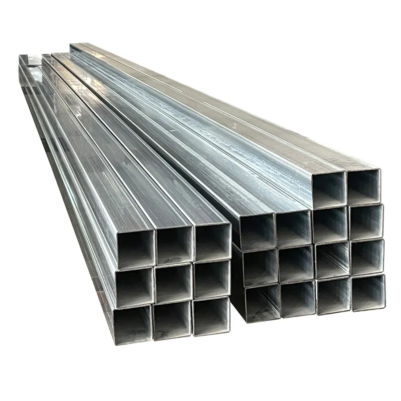 Tubería cuadrada de hierro negra, tubería rectangular de acero galvanizado soldado