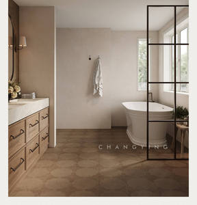 Carreaux de sol en céramique 300x300mm finition satinée mate pour salon, effet carrelage céramique, meilleur carrelage céramique Novac - Product Image 3