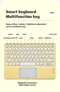 Ratón Bluetooth Inalámbrico Recargable Delgado y Portátil de 78 Teclas con Logotipo Personalizado y Teclado de Teclas Redondas - Product Image 2