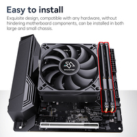 Refroidisseur CPU SNOWMAN Ultra Thin 150W, nouvelles améliorations 2024, 4 caloducs, dissipateur thermique, refroidisseur CPU sans lumière, 92 mm pour boîtier de jeu ITX, ventilateur CPU
