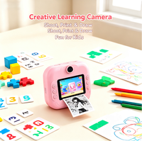 Fotocamera AI Portatile per Divertimento, Modifica Foto con AI, Creazione Immagini da Voce, Giochi Puzzle Integrati, Fotocamera Creativa AI con Batteria da 1200mAh