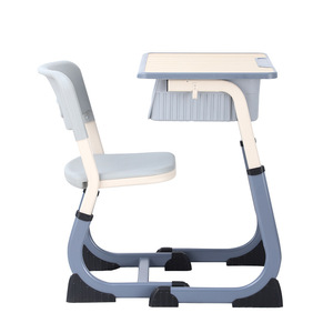 Ensemble de mobilier <span class=keywords><strong>scolaire</strong></span> ergonomique réglable en hauteur de type C, bureau et chaise pour les projets des écoles secondaires - Product Image 6