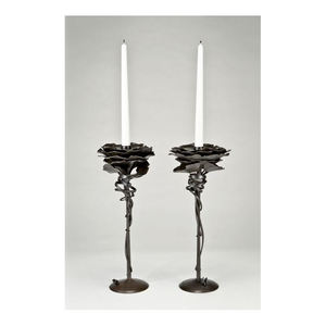 Premium Handcrafted Iron <b>Tealight</b> <b>Holder</b> with Intricate Geometric Openwork for Sophisticated Tabletop Styling - Product Image 5
