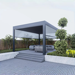 Gazebo de Aluminio Premium, Resistente al Viento y a la Lluvia, con Techo de Láminas Retráctiles Motorizadas Inteligentes, Personalizable, con Múltiples Opciones de Diseño para Exteriores - Product Image 5
