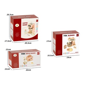 ของเล่นครัวไม้จำลองมินิมอลหลายฉากแบบมอนเตสซอรี่สำหรับเด็ก ดีไซน์ใหม่ สีชมพู พร้อมเครื่องผสมอาหารสำหรับเด็กผู้หญิง - Product Image 5