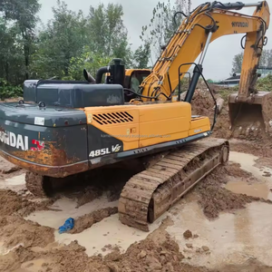 Prix bas, excavatrice sur chenilles d'origine coréenne HYUNDAI 485L VS, moteur Cummins d'occasion, pompe PLC, modèle 2021, à vendre - Product Image 2