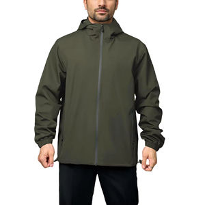 Envío Gratis en EE. UU. Chaqueta Impermeable y Cortavientos de Alta Calidad para Hombre, con Cierre de Cremallera, Resistente al Desgaste, de Secado Rápido, para Actividades al Aire Libre - Product Image 5