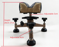 Support de tir métallique avancé avec pieds à remplacement rapide pour le tir en extérieur - DG SR-02