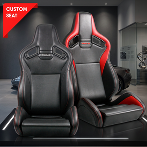 Sièges de voiture de course en cuir PU personnalisés haut de gamme, inclinables avec une large gamme d'ajustements d'angle précis - Product Image 1