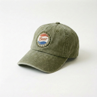 Casquette de sport déstructurée en velours côtelé de coton délavé, personnalisée avec logo brodé, respirante, imperméable, pour activités de plein air, effet vieilli