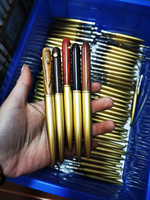 Stylos pour les yeux rustiques en bois laiton doré vintage Trophée du musée Camwood Twist Open Ballpen Exotic Wood Gel Pen w/ Nipple