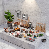 Jouets en résine miniatures créatifs et mignons, modèles de nourriture, colle crème, accessoires de bijoux DIY, aimants rétro pour réfrigérateur, décorations de Noël et du Nouvel An