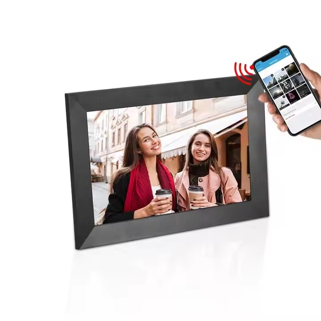 Factory 10.1 Inch WiFi Digital Photo Frame HD Auto-Rotate Smart Touch Screen Picture Display App Sharing Features MP4 MP3