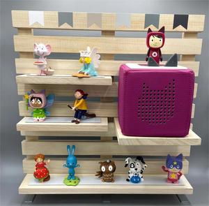 Chambre d'<span class=keywords><strong>enfant</strong></span> personnalisée <span class=keywords><strong>murale</strong></span> en bois de Paulownia solide flottant Toniebox jouet pour enfants <span class=keywords><strong>étagère</strong></span> royale - Product Image 2