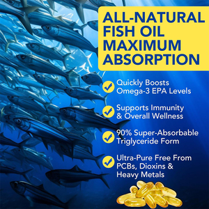 OEM/ODM VENTA CALIENTE Cápsulas de Aceite de Pescado Omega-3 de Alta Calidad, Súper Absorbibles, para Apoyar la Función Inmunológica y la Salud Ocular, Muestra Gratis - Product Image 6