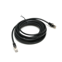 Kabel Patch bulat SFTP CAT 6 warna abu-abu 0.45mm harga terbaik kabel Lan Ethernet CAT6A CAT6 20M untuk Internet