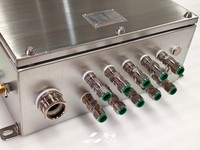 Boîtier de jonction antidéflagrant IP66 en acier inoxydable 316 Ex Tb IIIC T68C, boîtier de commande DB, 24V CC 5A, presse-étoupe, boîtier électrique certifié CE