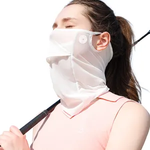 GOLOVEJOY — masque facial respirant XTJ52 2022, sortie d'usine, protection contre le soleil, en soie glacée, Golf, bandana, sport