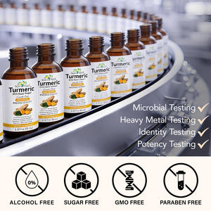 Tintura de Extracto de Cúrcuma Vegana Pura SOLOTREE, Gotas Líquidas de Cúrcuma y Jengibre 100% Naturales y Orgánicas para el Apoyo Inmunológico y de las Articulaciones - Product Image 3