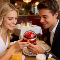 Kustomisasi Hadiah Bunga Awet Valentine, Penutup Kaca High-End, Harga Grosir Pabrik, Hiasan Bunga Mawar Bionik