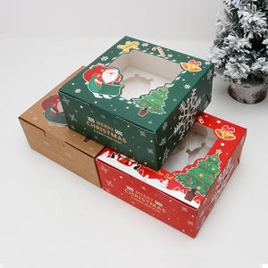 Tùy chỉnh số lượng lớn Kraft hộp giấy 4/6/12 lỗ Muffin/bánh/cupcake bao bì trong suốt Mini Cupcake hộp bán buôn - Product Image 2