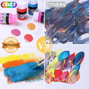 <span class=keywords><strong>Pintura</strong></span> de tela de arte profesional, juego de alta calidad de 21 colores (30ml cada uno), juego de <span class=keywords><strong>pintura</strong></span> de tela, tela impermeable para zapatos, <span class=keywords><strong>pintura</strong></span> de tela - Product Image 2
