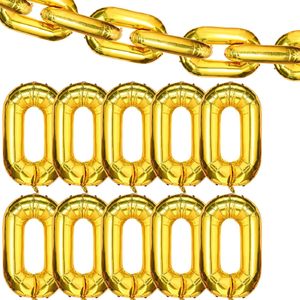 Hot Sale DIY Party Decoration Single Glossy Gold Silver Chain Link Number 0 Foil <b>Balloons</b> for Birthday Wedding Party - Product Image 1