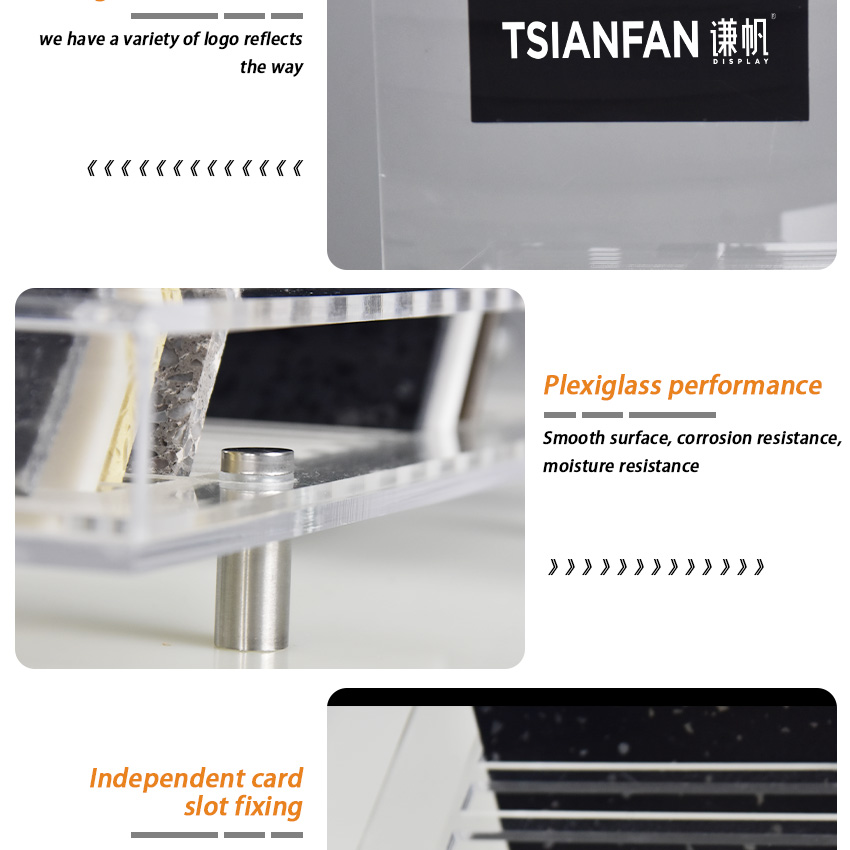 Modern Granite Mosaic Marble Countertop Acrylic Ceramic Quartz Display Rack For Tile Used Stone Desk Stand