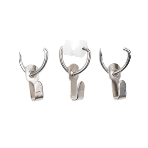 Accessoires de rideaux : Rail de rideau simple en acier style shabby chic nickel/or, modèle CH3202 - Product Image 1