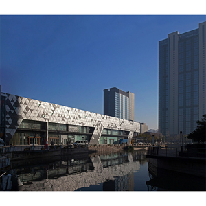 Nhà sản xuất tường rèm kim loại nhôm tùy chỉnh, tấm tường đục lỗ 3D, ốp tường - Product Image 4