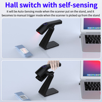 Escáner de Código de Barras Xincode con Soporte, Lector de Códigos QR 2D, Pistola de Escaneo Bluetooth, Escáner para Almacén, Fabricante, Venta al Por Mayor, OEM