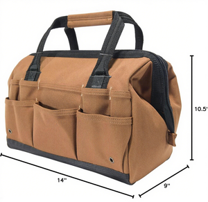 Sac de rangement professionnel robuste et étanche à 26 poches marron avec support OEM/ODM - Product Image 2