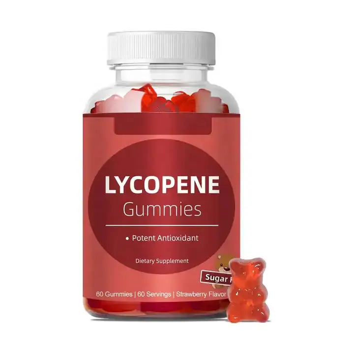 OEM özel etiket doğal likopen özü sakızlı takviyesi likopen Gummies antioksidan için