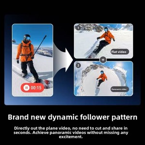 Caméra d'action Insta360 X5 HD anti-tremblement, étanche, panoramique, pour moto, ski, enregistrement, caméra sportive portable - Product Image 6